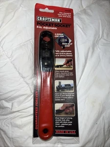 Llave de extremo de caja de enchufe de bolsillo NoS CRAFTSMAN 8" 43380 hecha en EE. UU. sellada de colección - Imagen 1 de 4