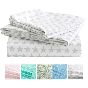 Kids Bed Sheets Twin Stars Printed Sheets for Boys & Girls, Soft Lightweight ... - Picture 1 of 7