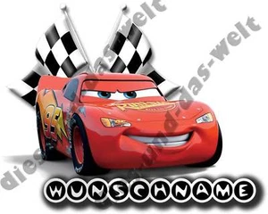 ★ TOP imagen para planchar Disney Cars NUEVO 15 x 12 cm + nombre deseado ★ - Imagen 1 de 1