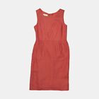 Laura Ashley Summer Dress / Size 12 / Midi / Womens / Orange / Linen
