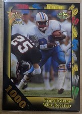1991 Wild Card Ernest Givins 1000 Stripe #19 Houston Oilers
