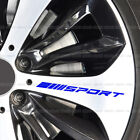 4x Blue SPORT Graphic Strip Car Rims Wheel Hub Racing Stickers Decal Accessories