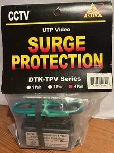 Ditek DTK-4TPV Twisted Pair Video Camera Surge Protection protector - Picture 1 of 3
