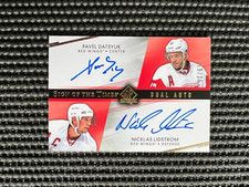 2014-15 SP Authentic Sign of the Times Datsyuk Lidstrom Dual Auto Autograph /25