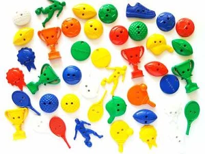 30 piezas Mix Boy Sport Tema Botones, Pelota. fútbol, trofeo, botones decorativos - Imagen 1 de 1