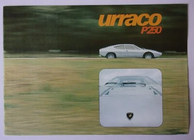 Folleto de ventas Euro MKTS Lamborghini Urraco P250 orig 1972 Foto 1 de 4