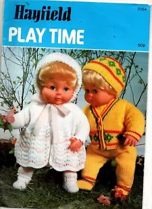 Hayfield Play time 7054 knitting patterns 209 dolls clothes - Picture 1 of 1
