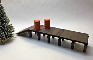 O Scale Miniature Wooden Dock / Freight Platform Scenery for O Gauge Trains - Picture 1 of 4