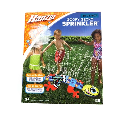 Banzai Goofy Gecko Sprinkler for Ages 3 and Up NEW - Image 1 of 3