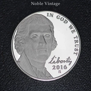 2016 S Proof Jefferson Nickel - aus einem Proof Set - leichte Tönung - Lot A - Bild 1 von 2