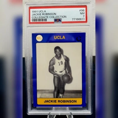 1991 UCLA Collegiate Collection Jackie Robinson #96 PSA 7 - Image 1 of 2
