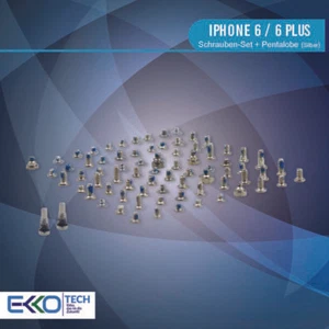 ✅ Komplettes Schrauben Set Ersatz iPhone 6 / 6 Plus Pentalobe Schraube Silber ✅ - Bild 1 von 2