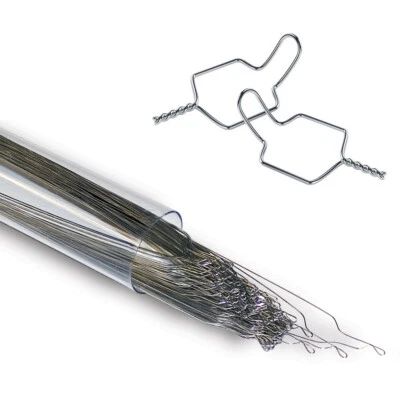 J&J Ortho™ Orthodontic Preformed Ligature Kobayashi Wire Tie Shorty Long(100/pk)