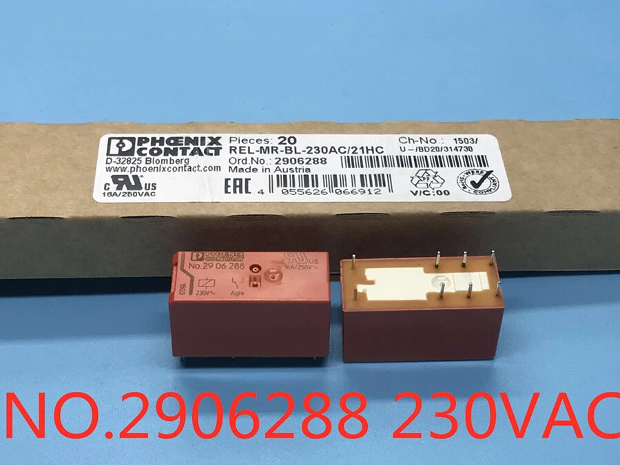 Phoenix Contact NO.2906288 Power Relay 230VAC 16A 8 Pins Same with RT314730 - Image 1 of 1