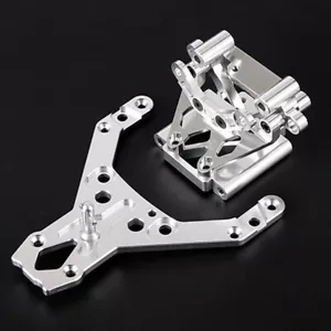 Alloy Front Tower Bulkhead Support + Front Upper Plate For HPI Rovan KM Baja 5B - Picture 1 of 5