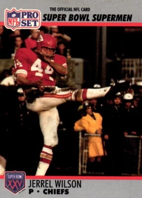 1990 Pro Set Super Bowl XXV Silver Anniversary - Jerrel Wilson #119 - Image 1 of 2