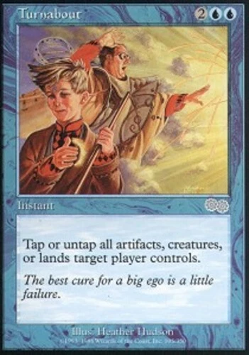 Japanese Turnabout ~ Near Mint Urza's Saga Foreign Stock Image MTG Magic Ultimat - Image 1 of 1