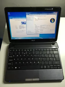 Acer Aspire 1410 Celeron 743 2 GB RAM 160 GB HDD Windows 7 - Imagen 1 de 11