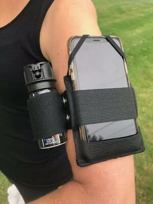 NW SELF DEFENSE PRODUCTS Runner Armband Med/Large Arm, 16 inch Adjustable (Mace, Heatwave, Guard Dog)