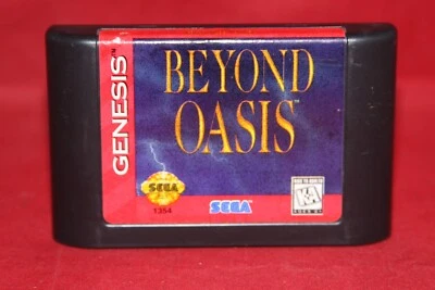 Beyond Oasis (Sega Genesis, 1995) Authentic Game Cartridge - Image 1 of 3