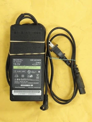 ПОДЛИННЫЙ SONY НОУТБУКА AC DC АДАПТЕР VGP-AC19V13 19.5V 4.7A ИСТОЧНИК ПИТАНИЯ 90W - Изображение 1 из 3