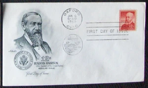 US FDC 12c Regular Issue BENJAMIN HARRISON 1959. - Picture 1 of 1