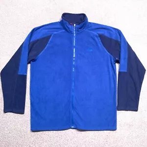 The North Face Jacket Mens Extra Large Blue TKA 100 Full Zip Fleece - Picture 1 of 11
