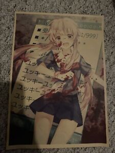Anime Mirai Nikki Posters Manga Wall Art Poster Prints A4 SMALL YUNO GASAI