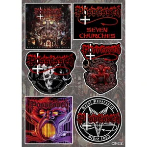 Possessed Albums Sticker Pack | Seven Churches Beyond the Gates Death Metal Band - Picture 1 of 1