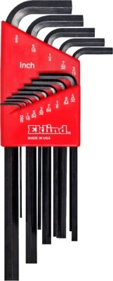 Eklind SAE Hex Wrench Key Set 13pc Black Finish .050-3/8 Inch 10213 MADE IN USA - Image 1 of 4