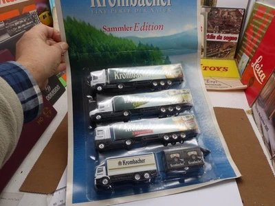 4 Modellini in scala 1:87 GRELL - BIRRA KROMBACHER -set promozionale NUOVO-Vedi - Immagine 1 di 4