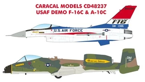 Caracal 1/48 Scale decals for Demo F-16C & A-10C - CD48237 - Picture 1 of 2