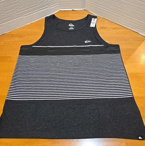 Quiksilver Tijuana Stripe Men's M Tank Top NWT Surf Skate Beach Aussie OG  - Picture 1 of 10