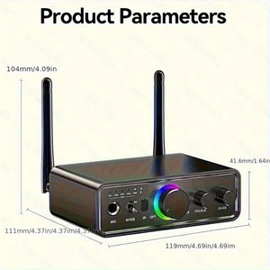 Upgraded Wireless 5.3 Audio Receiver Transmitter for Home Stereo TV, Hifi Wirele - Picture 1 of 6