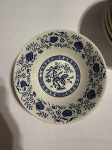 "Juego de 5 cuencos Mayfair Blue Onion 6"" Japón vintage patrón floral azul y blanco" - Imagen 1 de 6