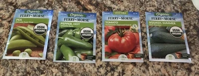 Semillas vegetales surtidas 4 paquetes nuevas Foto 1 de 4