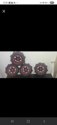 Pro-Line Sling Shot Pre-Mount Sand Tires w/Impulse Pro-Loc Wheels (MX43) Black - Image 1 of 4