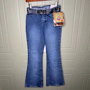 Vintage NWT Mudd Jeans Hip Hugger 21in Bell Bottom Size 3 Y2K - Picture 1 of 6