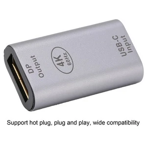 Type‑C Female To Male Adapter 4k 60hz Mini Video Converter For /And FY - Zdjęcie 1 z 22
