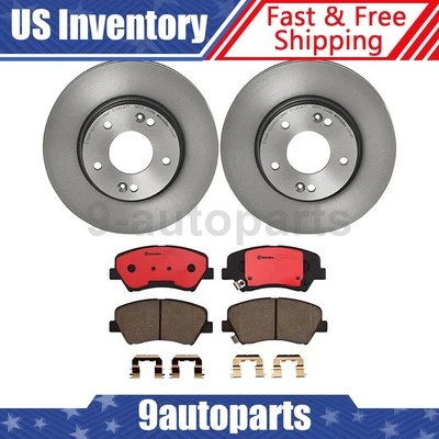 Kit de frenos delanteros Brembo rotores de disco pastillas de cerámica para Hyundai Elantra 2011-2016 Foto 1 de 4