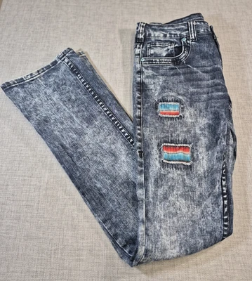 Pantalones de mezclilla vaquera Tuff Serape Soul Western para mujer W28 L37 (36,5) oscuros JSERSO Foto 1 de 4