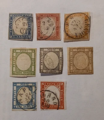 Italy   1855, 1861 used stamps x 8p.  (60) - Image 1 of 2