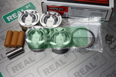 Pistones forjados Manley 87,5 mm diámetro 9,3:1 Ford Focus ST 2,0 L EcoBoost 636000CE-4 Foto 1 de 4