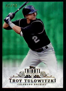 2013 Topps Tribute Green #46 Troy Tulowitzki #41/75 (ref 20668) - Picture 1 of 2