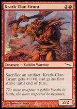 Magic the Gathering MTG Krark-Clan Grunt (97) Mirrodin   LP