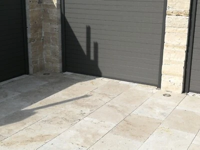 Travertin Beige 61x40,6x3cm Terrassenplatten 16,35 m2 Inkl Lieferung - Bild 1 von 4