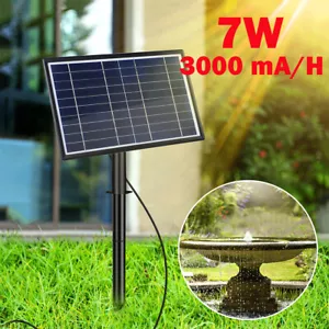 7W LED Wasserspiel Solarpumpe mit Akku Springbrunnen Solar Teich Pumpe BrunnenDE - Bild 1 von 16