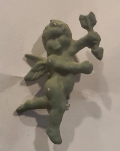 Vintage Girl Scouts of America RARE 1972 Green Angel Pin/ Certificate Leader Pin - Picture 1 of 13