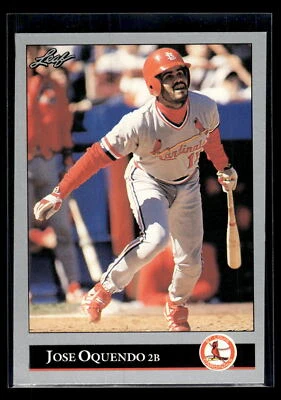 1992 Leaf Baseball #289 Jose Oquendo St. Louis Cardinals Pack Fresh Mint+ - Image 1 of 2