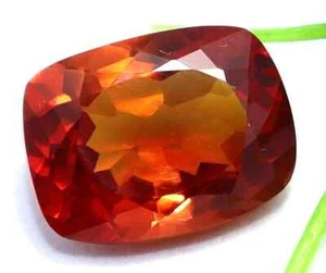 8.15 Ct Natural Orange Sapphire Cushion Certified Loose Gemstone With Free Gift - Picture 1 of 7